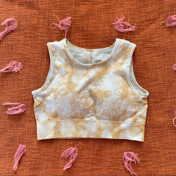 Free People Other - Blue and green tie dye sports bra